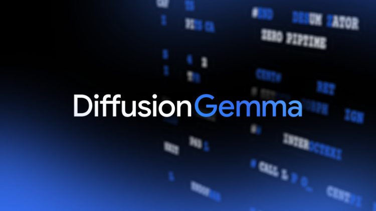 DiffusionGemma generuje tekst cztery razy szybciej
