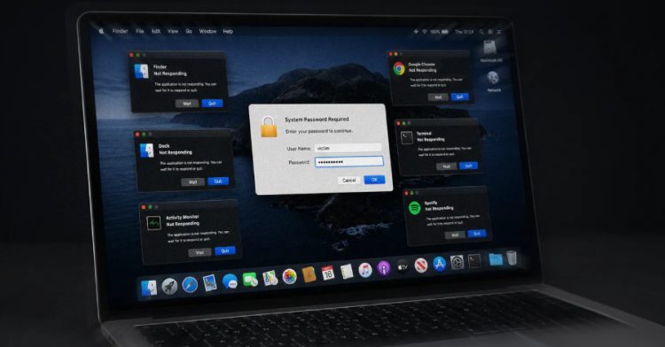 Nowy wirus na macOS blokuje aplikacje dopóki użytkownik nie poda hasła