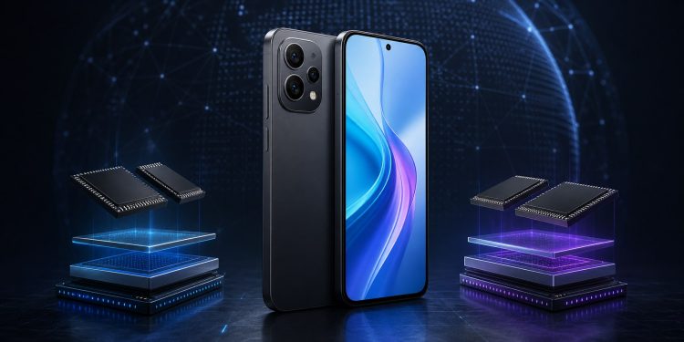 Smartfon Redmi Note 17 Pro pomiędzy dwoma zestawami modułów pamięci