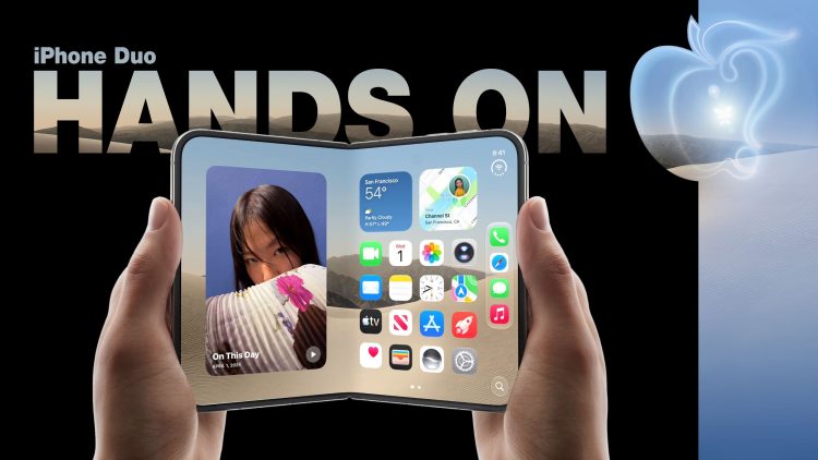 Test iPhone Duo z niemal niewidocznym zgięciem ekranu